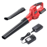 1 x RAW Customer Returns Cordless Leaf Blower Electric Portable Leaf Blower 20V 60 MPH 130 MPH, with Extension Tubes, 2 Speed Levels, 2.0 Ah Battery Quick Charger for Snow Patio Deck Garden Dust - RRP €69.41