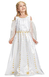 2 x Brand New IKALI Girls Goddess Costume, Children s Christmas Angel Costume, Angel Costume, Medieval Dress with Leaf Wreath for Carnival Party Gift, World Book Day, 3-4 Years - RRP €42.12