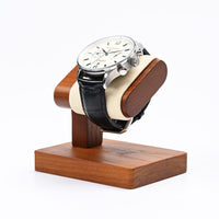 1 x RAW Customer Returns Papten wooden watch stand, watch storage, watch holder, jewelry stand, jewelry display for women and men black  - RRP €25.2