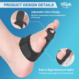 1 x RAW Customer Returns Hilph toe protector, hammer toe correctors, toe stretcher, toe straightener for mallet toes, claw toes, crooked toes, toe bandage for aligning and supporting broken toes, 2 pack - RRP €15.13