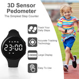 1 x RAW Customer Returns Flintronic pedometer watch, fitness watch, digital watch children, pedometer pedometer, without Bluetooth app and mobile phone activity tracker, fitness bracelet tracker, for running walking - RRP €15.12