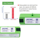 1 x RAW Customer Returns NASTIMA Upgrade 14.4V 5200mAh Lithium-ion Replacement Battery Compatible with Roomba 600 700 800 900 Series 614 615 675 680 690 694 780 790 880 890 895 960 980 985 - RRP €43.89