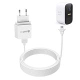 1 x RAW Customer Returns Eufy 2C 2C Pro Charging Cable BECEMURU Quick Charge 3.0 Power Adapter with 30ft 9m Weatherproof Cable for Eufy 2C 2C Pro Camera White 1 Pack  - RRP €22.36