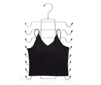 18 x Brand New Rotating Non-Slip Clothes Hanger Space Saving Metal Clothes Hanger Organizer for Tank Top, Cami, Bra, Pajamas, Strap Dress, Swimsuit, Underwear, Socks, Scarves, Ties 2Pcs Pack  - RRP €367.2