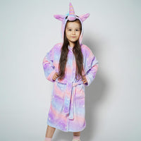 1 x RAW Customer Returns KAKU NANU bathrobe children s girls fluffy unicorn plush bathrobe dressing gown children s cuddly gift girls 5 6 years - RRP €23.99