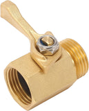 1 x RAW Customer Returns M MINGLE Garden Hose Shut Off Valve, Heavy Duty Brass, 3 4 Inch, Pack of 2 with 2 Orings - RRP €26.99