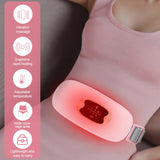 6 x Brand New Riisoyu Belly Heating Belt, Menstrual Heating Pad Portable Electric Heating Menstrual Belt 3 Temperature Levels for Relieving Menstrual Abdominal Pain, Pink - RRP €158.4