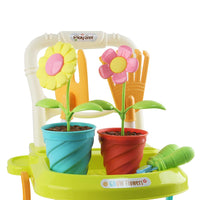 1 x RAW Customer Returns deAO 26 pieces children s garden tools toy with wheelbarrow, 2 in 1 flower garden toy and sand toy with watering cans, rakes, spades, buckets, garden toy set for boys and girls from 2 to 3 years - RRP €35.99