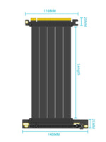 1 x RAW Customer Returns GLOTRENDS 200mm PCIe 4.0 X16 GPU Riser Cable, Female 90 Degree Angle, Compatible with Gen 4 GPUs, such as RTX4090-RTX3060, RX7900, RX6950XT-RX6500XT,etc PCIE40-X16-200MM-1890D  - RRP €36.29