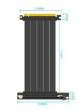 1 x RAW Customer Returns GLOTRENDS 200mm PCIe 4.0 X16 GPU Riser Cable, Female 90 Degree Angle, Compatible with Gen 4 GPUs, such as RTX4090-RTX3060, RX7900, RX6950XT-RX6500XT,etc PCIE40-X16-200MM-1890D  - RRP €35.99