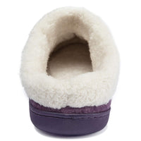 1 x Brand New NewDenBer Slippers Women s Memory Foam Winter Comfortable Soft Lined Non-Slip Plush Warm Slippers 41 42 EU, Purple  - RRP €24.35