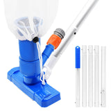 1 x RAW Customer Returns  2024 Upgrade Pool Vacuum Cleaner for Above Ground Pools, Handheld Swimming Pool Jet Cleaner, Leaf Vacuum Cleaning Kit with Brush and 5pcs 70 Poles, Small Vacuum for Underwater - RRP €30.99