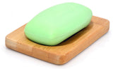 1 x Brand New Handmade Natural Bamboo Soap Dish - For a sponge, brush or soap, Bamboo, Set of 2 - RRP €19.2