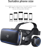 1 x RAW Customer Returns NK Inteligent VR Glasses with Auriculares - Virtual Reality 3D with Audio for Smartphone between 4.7 - 6.53 , Angle of Vision 90-100 , Giro 360 , Object and Adjustable Pupil - Black - RRP €24.99