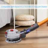 1 x RAW Customer Returns Yolando Electric Broom Head for Dyson V11 V10 V8 V7 Vacuum Cleaner, Quick Release Cleaning Mop Head for Parquet Hard Floors, with Water Tank and 12 Pads Mop Head  - RRP €74.38