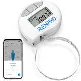 1 x RAW Customer Returns RENPHO Smart Body Measuring Tape, Bluetooth Measuring Tape for Measuring Body Circumferences of Biceps, Chest, Hips, Calves, Thighs and Neck, Fitness Measuring Tape in CM or Inches - RRP €31.99