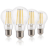 1 x RAW Customer Returns FLSNT Dimmable E27 LED Warm White, A60 LED Filament Edison Light Bulb Vintage, 7W Replaces 60W , 950LM High Brightness LED Bulb E27, 2700K Warm White, Clear Glass, 4 Pack - RRP €24.2