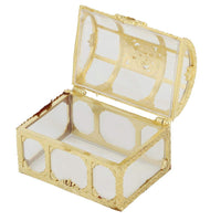 1 x RAW Customer Returns 12pcs Square Treasure Chest Shape Wedding Candy Box Chocolate Container Glass Decoration Gift for Children s Day Wedding REUSEABLE PACKAGING Gold  - RRP €21.7