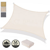 1 x RAW Customer Returns AXT SHADE Rectangular Shade Sail Awning 3x4m UV Ray Protection and Breathable HDPE for Outdoor Terrace Patio Garden-Cream - RRP €44.38