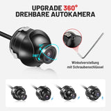 1 x RAW Customer Returns RED WOLF Mini Car Camera Rear View Camera Flush Mounted, 360 Degree Front Camera Waterproof for Car Pickup SUV Truck Van RV Rear Camera Mirror Mount Side Camera DC 12V-24V - RRP €28.22