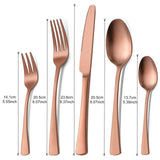 1 x RAW Customer Returns Bestdin cutlery set for 6 people, 30-piece stainless steel cutlery set rose gold matt cutlery set with knife fork spoon, high-quality stainless steel cutlery, dishwasher safe. - RRP €34.21