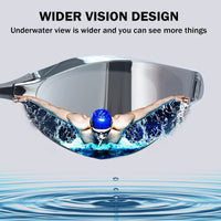 1 x RAW Customer Returns Focevi Swimming Goggles for Men Women Anti-Fog Anti-Glare UV Resistant Adults Teens Men,Professional Swimming Goggles Glasses - RRP €22.18