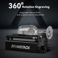 1 x RAW Customer Returns Bisofice Atomstack R3 Pro Rotary Roller Laser Rotary Roller Rotary Laser Engraving Roller, 360 Y Axis Rotary Engraving Machine for Cylindrical Objects Laser Engraving Machine - RRP €104.99