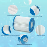 1 x RAW Customer Returns Filter Cartridges for Pool Type II Pool Filter Cartridge for Bestway Filter Cartridges Size 2, Spa Replacement Inflatable Pool Cleaning Filter for Swimming Pools, 2 Pack - RRP €14.24