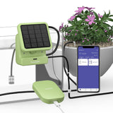 1 x RAW Customer Returns Raddy WS-2 WiFi Automatic Watering System, Solar Drip Irrigation Kit with Pump, APP Remote Control, Water Timer for Balcony, Garden, Potted Plants - RRP €64.99