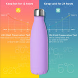 1 x RAW Customer Returns GeeRic drinking bottle 750ml stainless steel stainless steel drinking bottle double-walled stainless steel drinking bottle 750ml leak-proof BPA-free rust-proof insulated bottle and keeps cold with cup brush - RRP €18.07