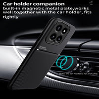 1 x Brand New SEIAIYG Case for Xiaomi 14 Cover, Premium PU Ultra Thin Magnetic Suction Dustproof Anti-Slip Case, Oblique Line Design Black  - RRP €20.4