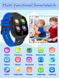 1 x RAW Customer Returns clleylise Children s Smartwatch, Smartwatch Children with S0S and Phone, 15 Games, SOS Call, Camera, Alarm Clock, Touchscreen Smart Watch Children for Boys and Girls Blue  - RRP €30.24