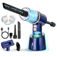 1 x RAW Customer Returns URAQT Powerful Handheld Vacuum Cleaner, 3 in 1 Multifunction 120W Cordless Handheld Vacuum Cleaner 9000PA, USB 4000mah Fast Charging Car Vacuum Cleaner with Washable Filter, Cordless Vacuum Cleaner for Car Office Home - RRP €25.7