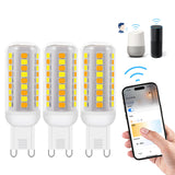 1 x RAW Customer Returns Wi-Fi Smart G9 LED lamps, compatible with Alexa Google Home, AC 230V continuously dimmable, 2700K-6500K, brightness adjustable 1 -100 , 0.4-4W, 40LM-400LM, timer function G9 intelligent LED light bulb, pack of 3 - RRP €30.24