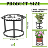 1 x RAW Customer Returns Giyiprpi Flower Stool Plant Stand Flower Pot Stand Metal Planter Flowerpot Base Home Plant Stand for Flower Pots Indoor Balcony Outdoor Garden A  - RRP €25.2