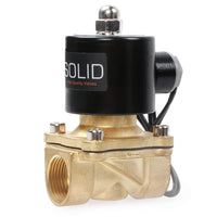 1 x RAW Customer Returns US Solid 3 4 G 24V DC Brass Solenoid Valve Direct Operated for Water Air Gas Oil NC Brass Solenoid Valve - RRP €38.89