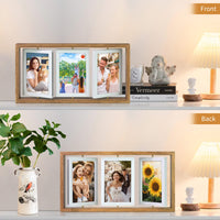 1 x RAW Customer Returns ZEEYUAN picture frame 10x15 rotating photo frame collage 6 photos to display for family, wedding, girls, boys, friends - RRP €24.99