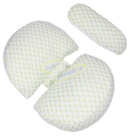 1 x RAW Customer Returns TOYMIS Pregnancy Pillow for Sleeping, Adjustable Pregnancy Pillow and a Small Pillow with Removable Pillowcase for Pregnant Women Green  - RRP €31.25