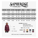 1 x RAW Customer Returns SaphiRose PONCHO Women s Waterproof Windbreaker, Elegant Long Rain Jacket for Women, Lightweight Windproof Outdoor Rain Jacket, with Hood, for Running, Travel, Red S - RRP €56.99