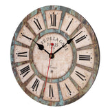 1 x RAW Customer Returns ACCSHINE Vintage Wall Clock Wooden Wall Clock Without Ticking Noise 30cm Roman Numerals Large Battery Decration for Room Home Kitchen Bedroom Office School - RRP €20.35