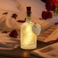 12 x Brand New Weewooday LED Bottle Lamp with Word Ich Liebe Dich bis zum Mond und Zur ck Decorative Bottle with Light Garland Cork Stopper Shape Love Gift for Women Valentine s Day Christmas - RRP €230.4