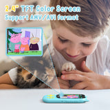 1 x RAW Customer Returns AGPTEK 8GB MP3 Player for Kids with Bluetooth 5.3, Cat Design MP3 Player with Game Button, HD Speaker, 2.4 TFT Display, Volume Button, FM Radio, Alarm Clock, TF Card up to 128GB, Pink - RRP €36.98