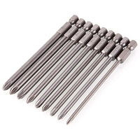 58 x RAW Customer Returns Teabelle 9 Pieces Hex Shank 1 4 S2 Steel 100 mm Long Magnetic Cross Head Screwdriver Drill Set - RRP €598.56