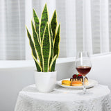 1 x RAW Customer Returns SOGUYI artificial plant 40cm artificial plants in pot for indoor decor artificial plant Sansevieria home desk bathroom bedroom living room decoration 1 pack  - RRP €25.2