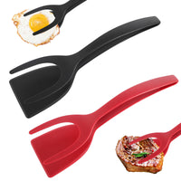 1 x Brand New Egg Spatula Made of Silicone 2 in 1 Grip Non-Stick Turner Spatula, 2 Pieces Non-Stick Flipper Egg Turner with Food Clip, Fried Eggs Flipper Spatula Silicone Omelette Spatula for Kitchen Fried - RRP €8.66