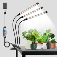 1 x RAW Customer Returns Wolezek plant lamp, 6000K plant lamp LED full spectrum, white plant light with clip, growth lamps for plants, grow light with 5 levels dimmable, 3 modes, 6 12 16H auto timer - RRP €26.99