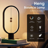 1 x RAW Customer Returns Hztyyier Heng Balance Lamp, Magnetic Touch Dimming Balance Lamps, LED Table Lamp, LED Desk Lamp for Bedroom Home Office - RRP €36.83