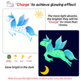 12 x Brand New Unicorn wall sticker luminous stars self-adhesive children s room girls wall sticker unicorn starry sky luminous sticker fluorescent sticker wall decoration for children baby room bedroom living room - RRP €193.56