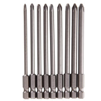 58 x RAW Customer Returns Teabelle 9 Pieces Hex Shank 1 4 S2 Steel 100 mm Long Magnetic Cross Head Screwdriver Drill Set - RRP €598.56