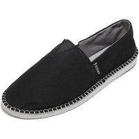 2 x Brand New Qomo goose Unisex Espadrilles Multi-Purpose Women s Canvas Low Top Men s Slippers Flat Canvas Shoes Black, 38 EU  - RRP €58.24